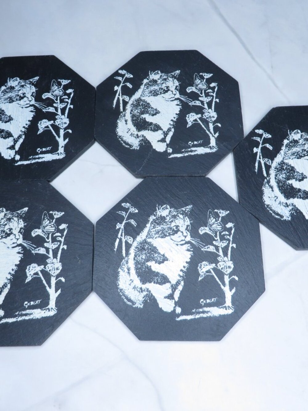 Genuine Slate Coasters - Picture 2 of 3
